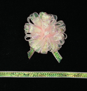 Pull Bow Ribbon , Peach, 3/8 Inch x 50 Yards (1 Spool) SALE ITEM